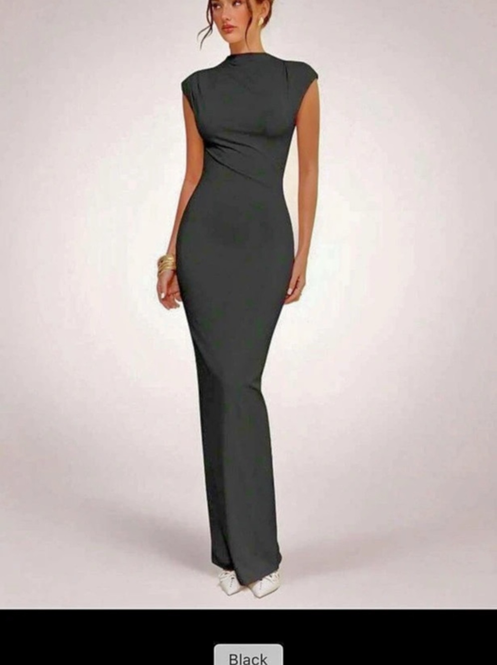 Black Bodycon Maxi Dress